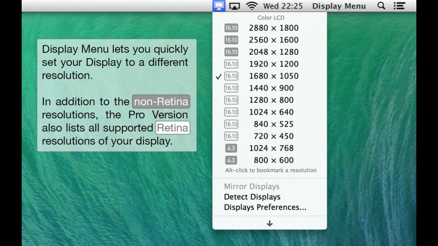 Display menu mac download free
